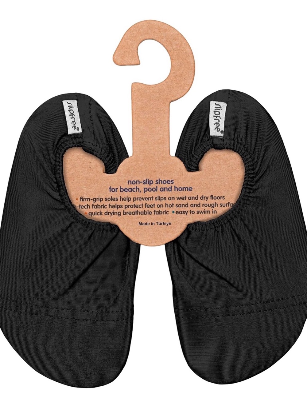 Slipfree Black Non-Slip Water Shoes Infant 3-4.5